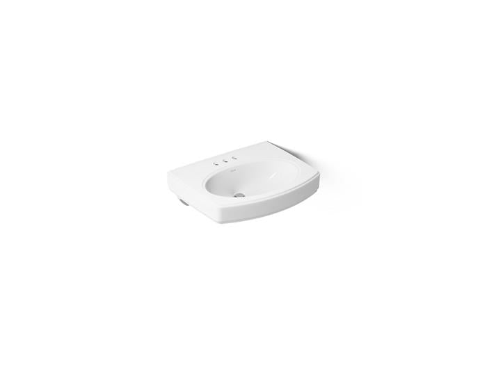 Kohler - Pinoir 22 Inch Oval Wall-Mount Bathroom Sink - 4Cc Holes