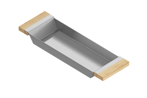 Julien - Tray for 18 inch sink, maple handles, 6X19X2-1/4
