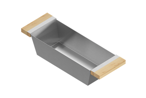Julien - Bin for 17 inch sink, maple handles, 6X18X4-1/4