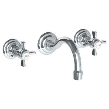 Watermark - Paris Wall Mounted 3 Hole Lavatory Set with 6 1/2 Inch CTC Spout