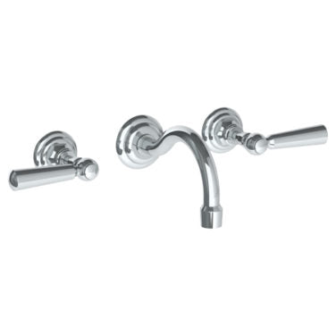 Watermark - Paris Wall Mounted 3 Hole Lavatory Set with 6 1/2 Inch CTC Spout