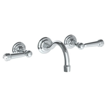 Watermark - Paris Wall Mounted 3 Hole Lavatory Set with 6 1/2 Inch CTC Spout