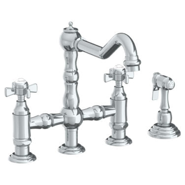 Watermark - Paris Deck Mounted Bridge Kitchen Faucet with Side Spray