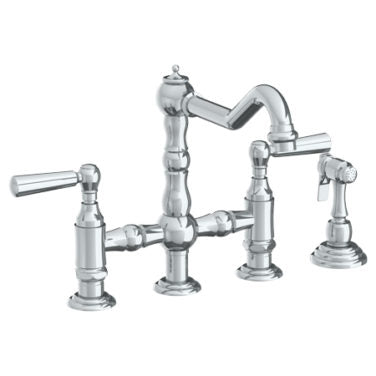 Watermark - Paris Deck Mounted Bridge Kitchen Faucet with Side Spray