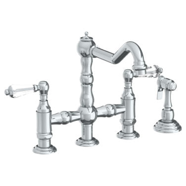 Watermark - Paris Deck Mounted Bridge Kitchen Faucet with Side Spray