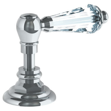 Watermark - Paris Trim For Deck Mounted Valve. Porcelain cross and lever buttons engraved 'HOT'