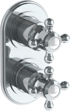 Watermark - Paris Wall Mounted Mini Thermostatic Shower Trim 3 1/2 x 6 1/4 Inch.
