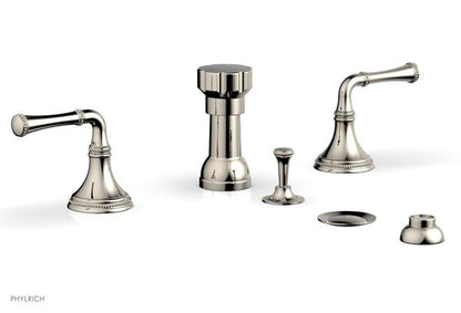 Phylrich - Beaded Four Hole Bidet Set