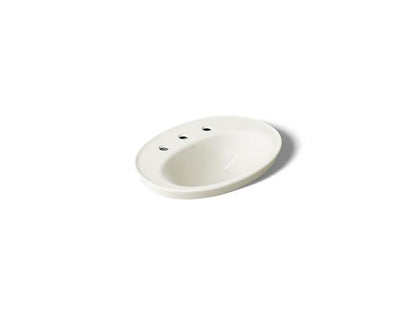 Kohler - Serif 22-1/4 Inch Oval Drop-In Bathroom Sink With Overflow - 8Cc Holes