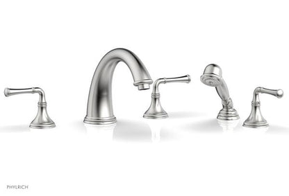 Phylrich - Coined Deck Tub Set W/Hand Shower - Lever Handles