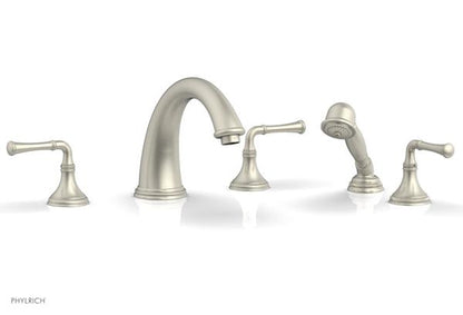 Phylrich - Coined Deck Tub Set W/Hand Shower - Lever Handles