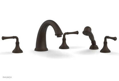 Phylrich - Coined Deck Tub Set W/Hand Shower - Lever Handles