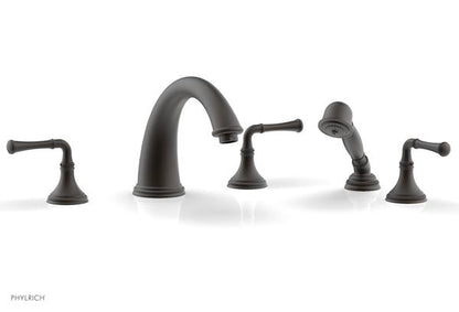 Phylrich - Coined Deck Tub Set W/Hand Shower - Lever Handles