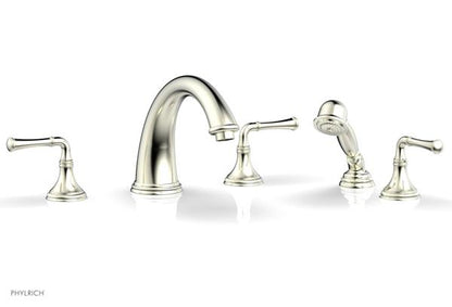 Phylrich - Coined Deck Tub Set W/Hand Shower - Lever Handles