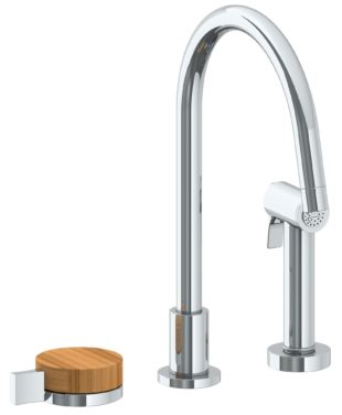 Watermark - Elements Deck Mounted 3 Hole Kitchen Set - Includes Side Spray