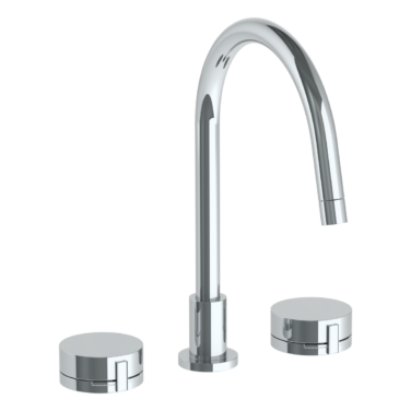Watermark - Elements Deck Mounted 3 Hole Gooseneck Kitchen Set