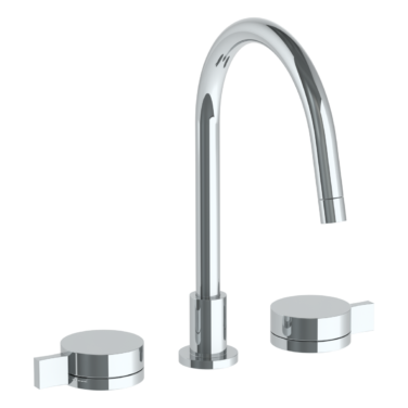 Watermark - Elements Deck Mounted 3 Hole Gooseneck Kitchen Set