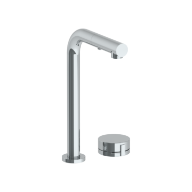 Watermark - Elements Deck Mounted 2 Hole Square Top Prep Faucet with Pull Out Spray