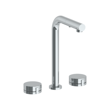 Watermark - Elements Deck Mounted 3 Hole Square Top Prep Faucet with Pull Out Spray