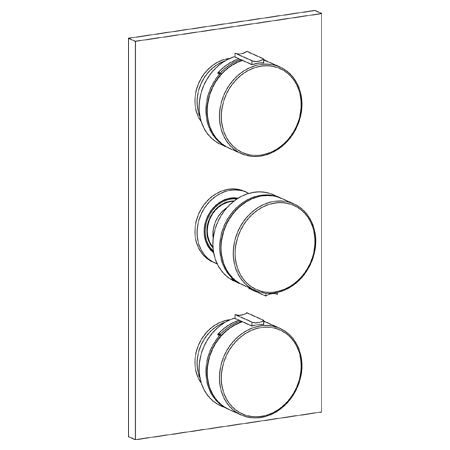 Watermark - Elements Wall Mounted Thermostatic Shower Trim 6 1/4 x 12 Inch