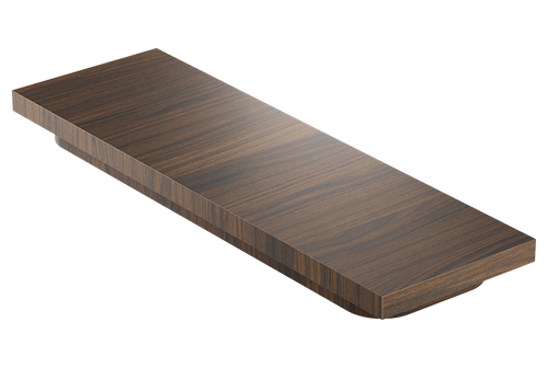 Julien - Cutting board 6 x 19 x 1-1/2 walnut for sink 18in
