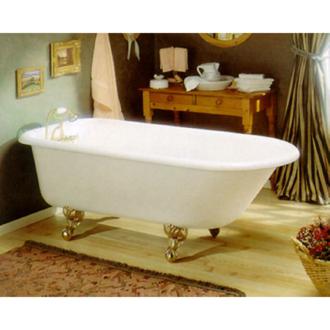 Cheviot - Traditional Cast Iron Bathtub, 61 Inch, 3-3/8 Inch Wall Drilling