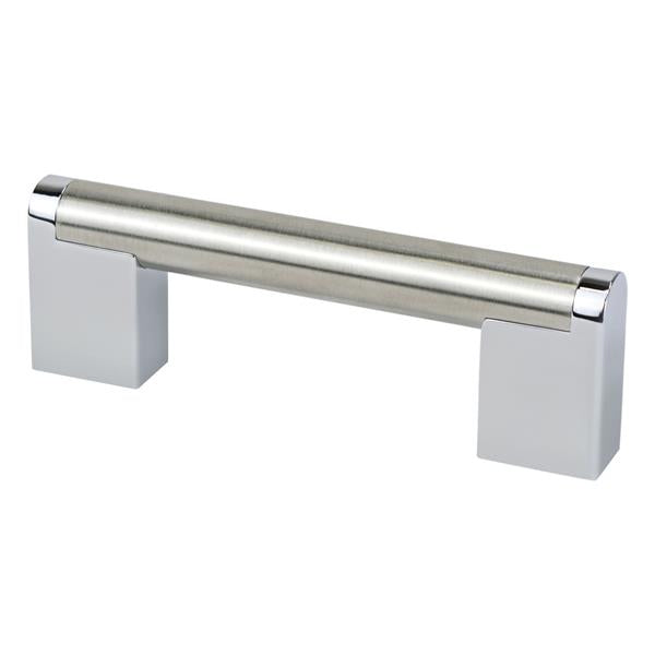 Berenson - Studio Remix 96mm CC Brushed Nickel and Polished Chrome Pull