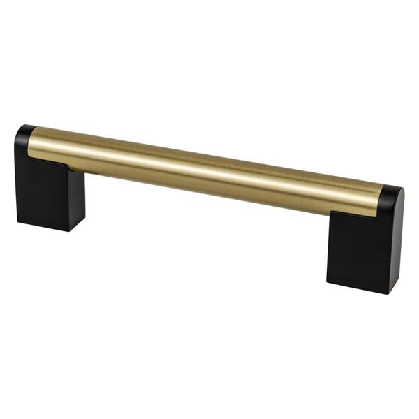 Berenson - Studio Remix 128mm CC Modern Brushed Gold and Matte Black Pull