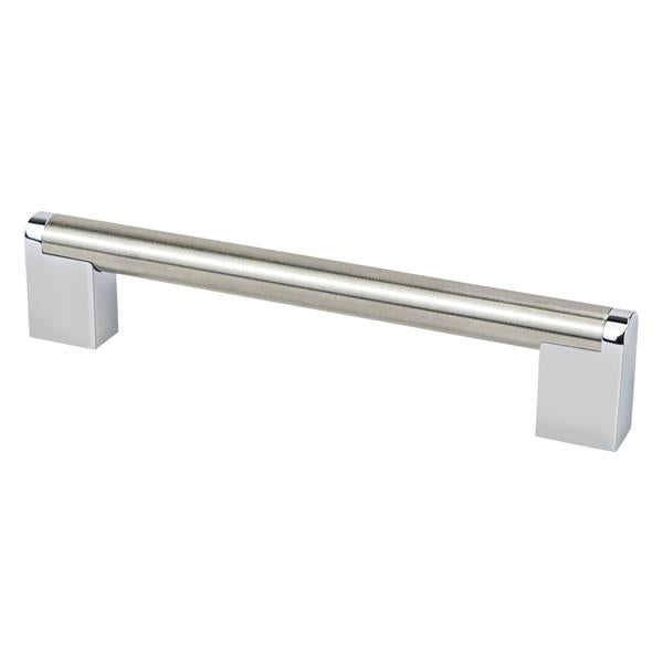 Berenson - Studio Remix 160mm CC Brushed Nickel and Polished Chrome Pull