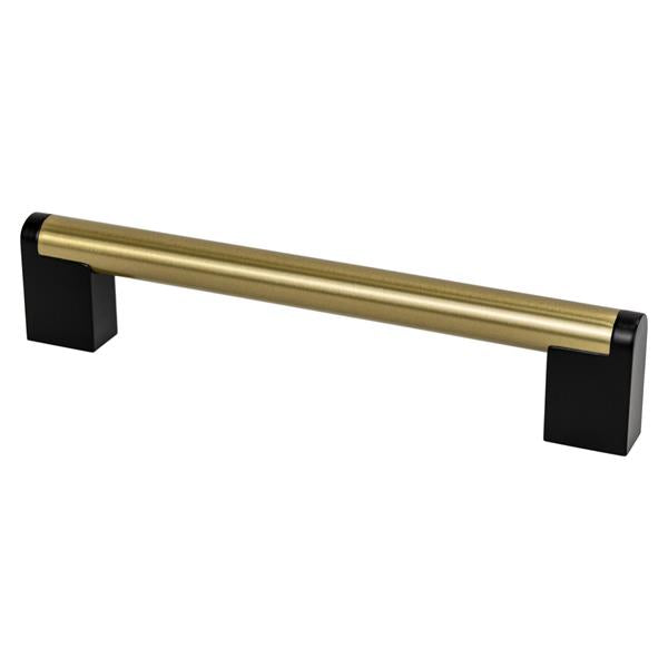 Berenson - Studio Remix 160mm CC Modern Brushed Gold and Matte Black Pull