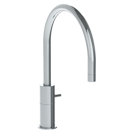 Watermark - Titanium Deck Mounted Monoblock Gooseneck Lavatory Mixer