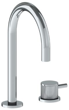 Watermark - Titanium Deck Mounted 2 Hole Gooseneck Lavatory Set