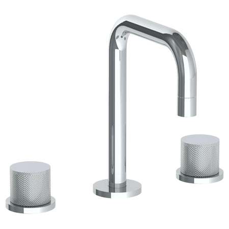 Watermark - Titanium Deck Mounted 3 Hole Extended Spout Lavatory Set