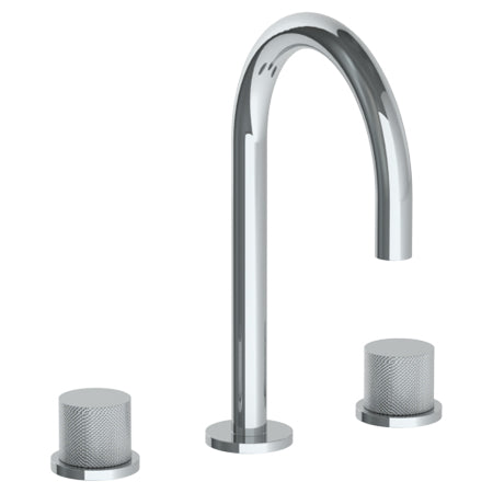 Watermark - Titanium Deck Mounted 3 Hole Gooseneck Lavatory Set
