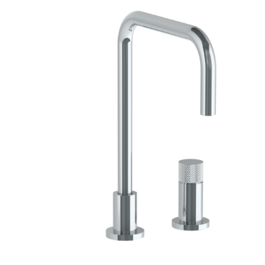 Watermark - Titanium Deck Mounted 2 Hole Square Top Kitchen Faucet