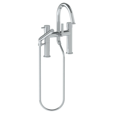 Watermark - Titanium Deck Mounted Exposed Gooseneck Bath Set With Hand Shower