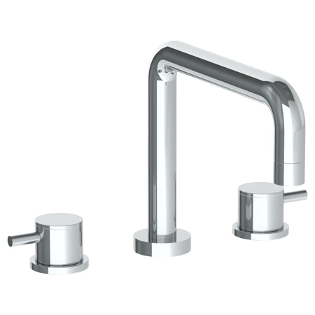 Watermark - Titanium Deck Mounted 3 Hole Square Bath Set