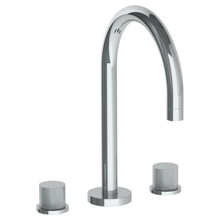 Watermark - Titanium Deck Mounted 3 Hole Gooseneck Bath Set