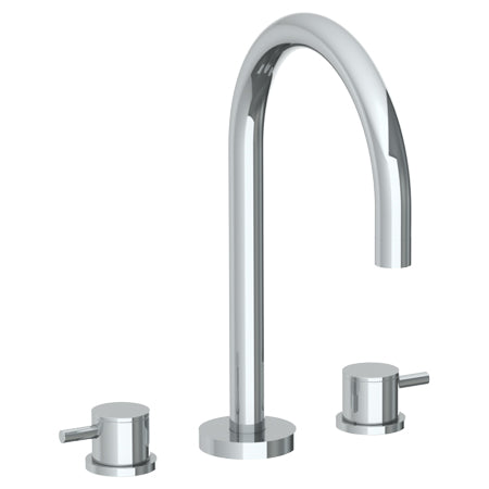 Watermark - Titanium Deck Mounted 3 Hole Gooseneck Bath Set