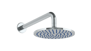 Watermark - Titanium Wall Mounted Shower Head, 8 Inch dia, with 14 Inch Arm and Flange
