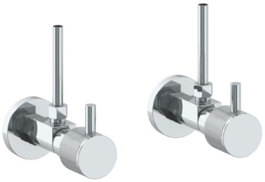 Watermark - Titanium Lavatory Angle Stop Kit -1/2 Inch Compression x 3/8 Inch OD Compression