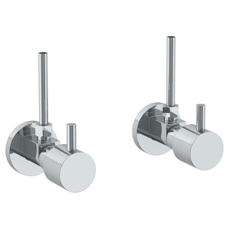 Watermark - Titanium Lavatory Angle Stop Kit -1/2 Inch Ips X 3/8 Inch Od Compression