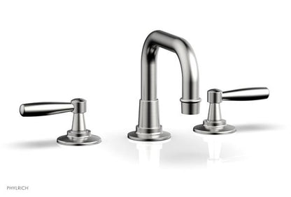 Phylrich - Works Widespread Faucet Low Arched Spout -  Lever Handles