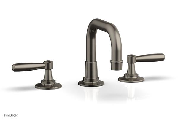 Phylrich - Works Widespread Faucet Low Arched Spout -  Lever Handles