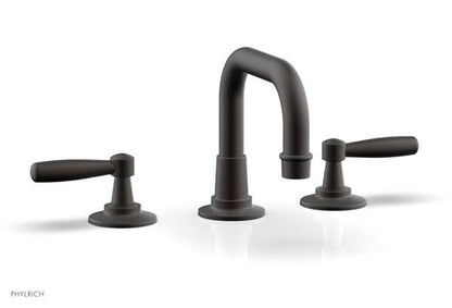 Phylrich - Works Widespread Faucet Low Arched Spout -  Lever Handles