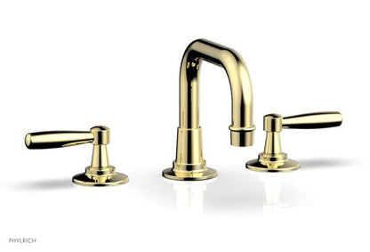 Phylrich - Works Widespread Faucet Low Arched Spout -  Lever Handles