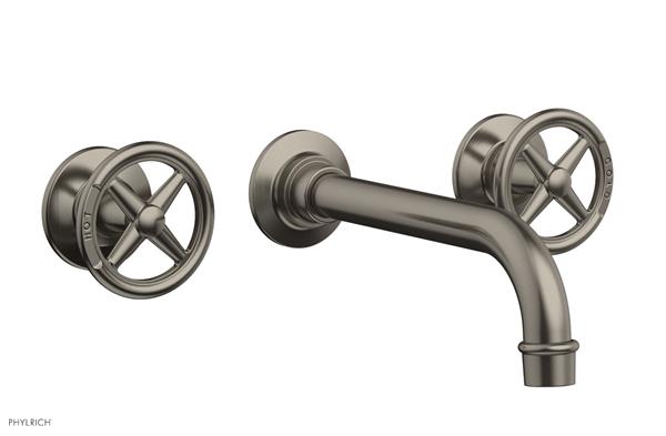 Phylrich - Works Wall Lavatory Faucet - Cross Handles