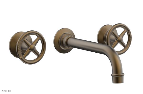 Phylrich - Works Wall Lavatory Faucet - Cross Handles