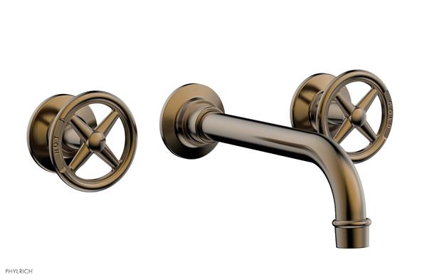 Phylrich - Works Wall Lavatory Faucet - Cross Handles