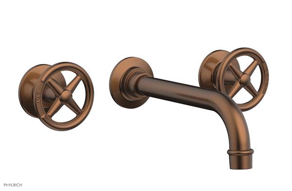 Phylrich - Works Wall Lavatory Faucet - Cross Handles